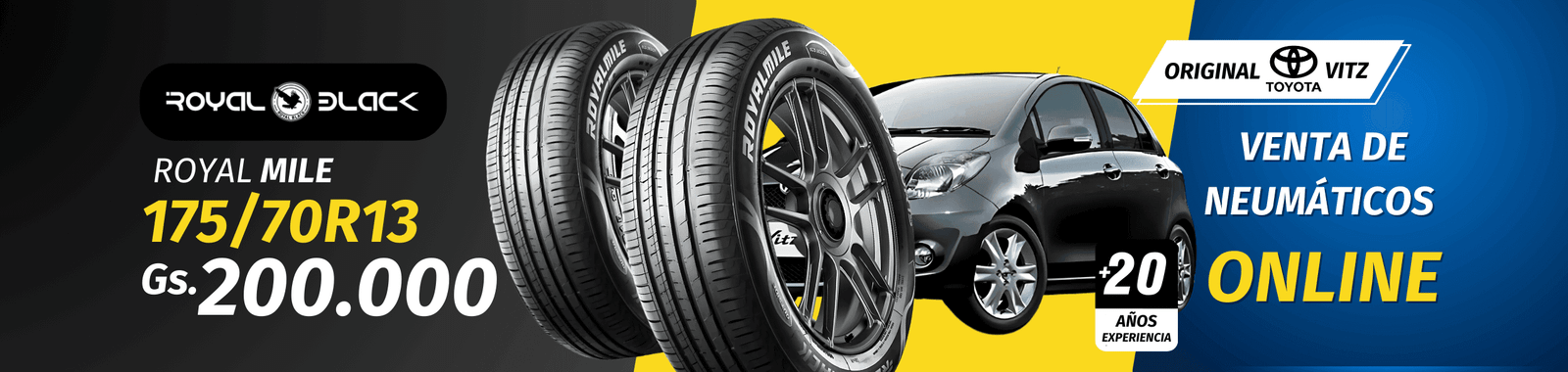 MODELO DE NEUMÁTICO Y AUTO VENTA NEUMÁTICOS PROMOCIÓN