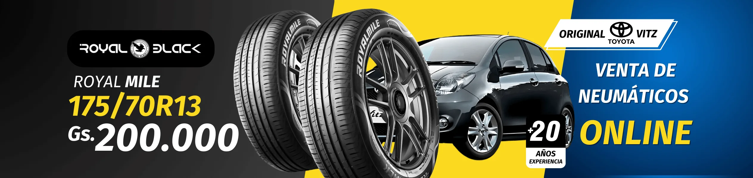 MODELO DE NEUMÁTICO Y AUTO VENTA NEUMÁTICOS PROMOCIÓN